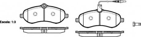 Комплект тормозных колодок, дисковый тормоз WOKING P13923.01 (фото 1)