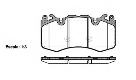 Комплект тормозных колодок, дисковый тормоз WOKING P15103.00 (фото 1)