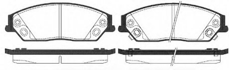 Комплект тормозных колодок, дисковый тормоз WOKING P15673.02 (фото 1)