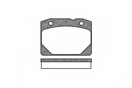 Комплект тормозных колодок, дисковый тормоз WOKING P1803.00 (фото 1)