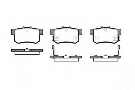 Комплект тормозных колодок, дисковый тормоз WOKING P2253.22 (фото 1)