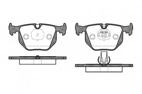 Комплект тормозных колодок, дисковый тормоз WOKING P2813.20 (фото 1)