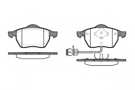 Комплект тормозных колодок, дисковый тормоз WOKING P2903.02 (фото 1)