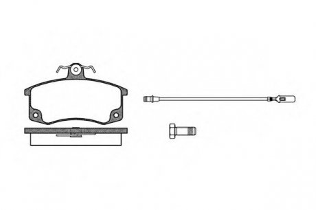 Комплект тормозных колодок, дисковый тормоз WOKING P3213.02 (фото 1)