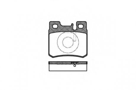 Комплект тормозных колодок, дисковый тормоз WOKING P3823.20 (фото 1)