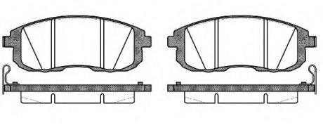 Комплект тормозных колодок, дисковый тормоз WOKING P3933.14 (фото 1)