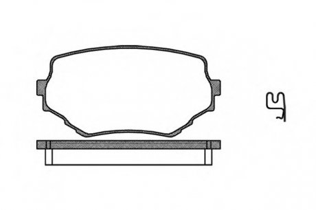 Комплект тормозных колодок, дисковый тормоз WOKING P4943.02 (фото 1)