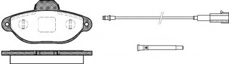 Комплект тормозных колодок, дисковый тормоз WOKING P5143.21 (фото 1)