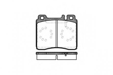 Комплект тормозных колодок, дисковый тормоз WOKING P5203.00 (фото 1)