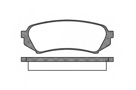 Гальмівні колодки зад. Toyota Land Cruiser 98-07 (sumitomo) WOKING P6063.00 (фото 1)