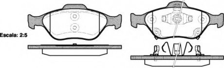 Комплект тормозных колодок, дисковый тормоз WOKING P6663.12 (фото 1)