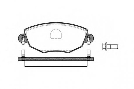 Комплект тормозных колодок, дисковый тормоз WOKING P6763.00 (фото 1)