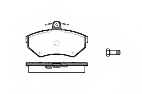 Комплект тормозных колодок, дисковый тормоз WOKING P7313.10 (фото 1)