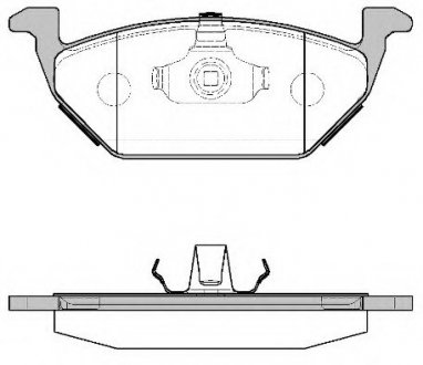 Комплект тормозных колодок, дисковый тормоз WOKING P7333.00 (фото 1)