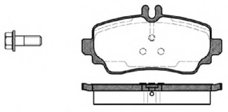 Комплект тормозных колодок, дисковый тормоз WOKING P7503.00 (фото 1)
