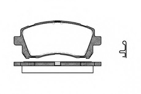 Комплект тормозных колодок, дисковый тормоз WOKING P7553.02 (фото 1)