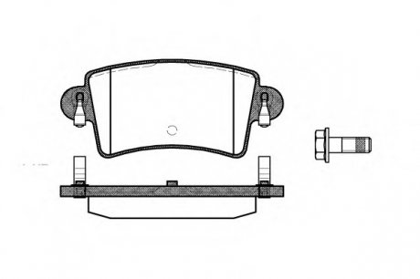 Комплект тормозных колодок, дисковый тормоз WOKING P9333.00 (фото 1)