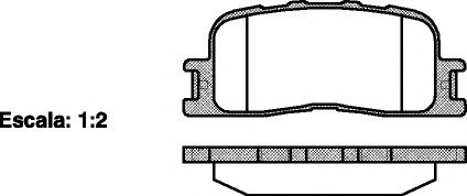 Комплект тормозных колодок, дисковый тормоз WOKING P9543.00 (фото 1)