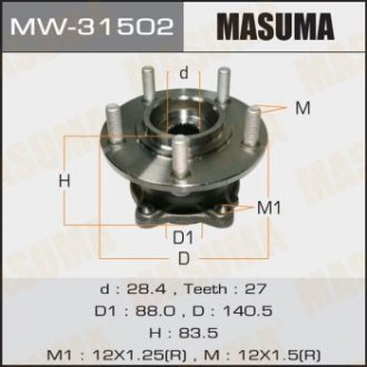 Ступичный узел rear OUTLANDER_ CW6W Masuma MW31502 (фото 1)