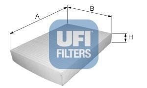 Фильтр, воздух во внутренном пространстве UFI 53.072.00 (фото 1)