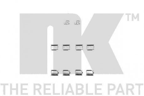 Комплектуючі, колодки дискового тормоза NK 7936246 (фото 1)