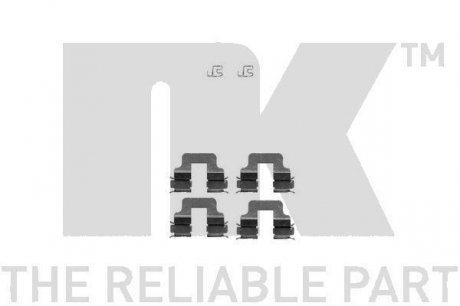 Комплектуючі, колодки дискового тормоза NK 7910245 (фото 1)