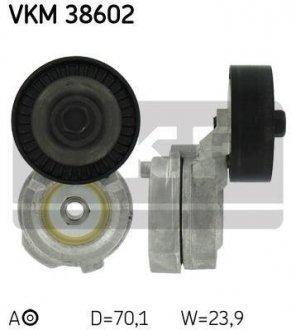 Натяжной ролик, поликлиновой ремінь SKF VKM 38602 (фото 1)
