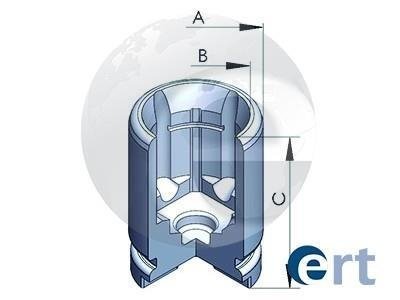 Поршень, корпус скобы тормоза ERT 150227-C (фото 1)