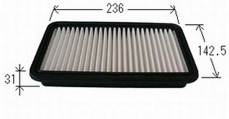 Фильтр воздушный 236, 142.5, 31 JS ASAKASHI A971J (фото 1)
