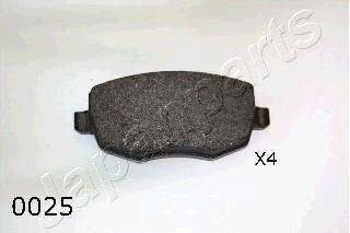 Комплект тормозных колодок JAPANPARTS PA-0025AF (фото 1)