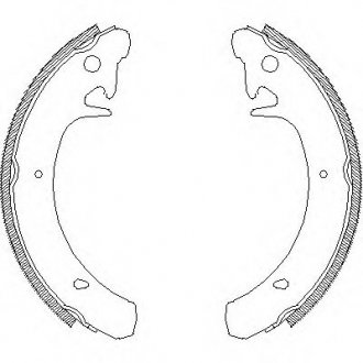 Комплект тормозных колодок WOKING Z4129.00 (фото 1)