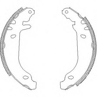 Гальмівні колодки задн. Clio/Rapid/Twingo (81-07) WOKING Z4169.00 (фото 1)