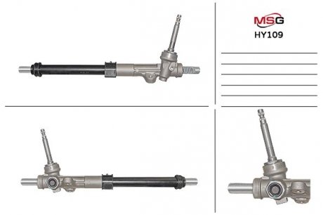 Рульова рейка без ГПК нова HYUNDAI ix35 (LM) 10-.ix35 (LM. EL. ELH) 09-13.TUCSON (JM) 09-10.KIA SPORTAG MSG HY 109 (фото 1)