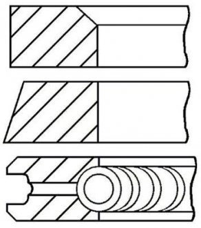 Кільця поршневі Goetze 08-295300-00 (фото 1)