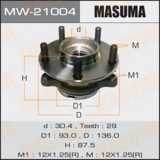 Ступичный узел Masuma MW21004 (фото 1)