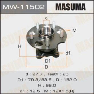 Ступичный узел Masuma MW11502 (фото 1)