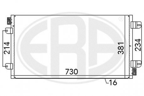 Радиатор кондиціонера ERA 667030 (фото 1)