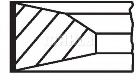 Комплект колец Mahle 001 RS 00136 0N0 (фото 1)