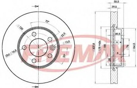 Тормозной диск Fremax BD-6153 (фото 1)