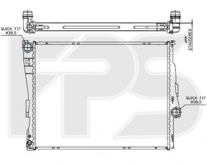 РАДІАТОР FPS 14 A27 (фото 1)