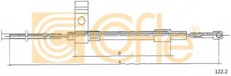 Трос зчеплення COFLE 122.2 (фото 1)