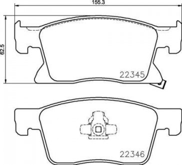 Тормозные колодки, к-кт. BREMBO P59 091 (фото 1)