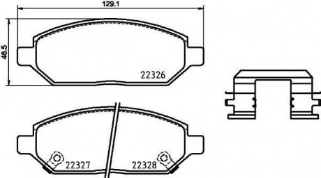 Тормозные колодки, к-кт. BREMBO P59 088 (фото 1)