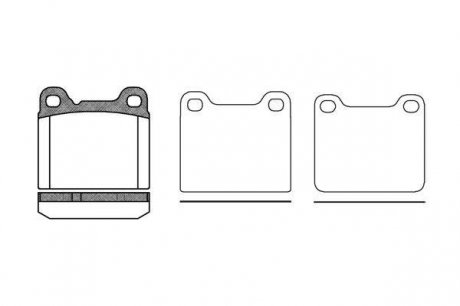 Комплект тормозных колодок, дисковый тормоз WOKING P3573.20 (фото 1)