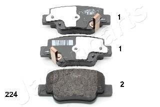 Комплект тормозных колодок, дисковый тормоз JAPANPARTS PP-224AF (фото 1)