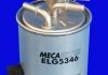 " Фільтр палива" RENAULT MEGANE II | 02>,, SCENIC II, GRAND SCENIC | 03>09 без зажима, без датчика воды Mecafilter ELG5346 (фото 2)