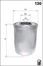 " Фільтр палива" CITROEN DS3 - C3II 1.6 HDI, 92-112hp (DV6DTED) Mecafilter ELG5406 (фото 1)
