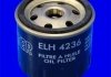 " Фільтр оливи" OPEL ASTRA 1.7TD 94-00 Mecafilter ELH4236 (фото 2)