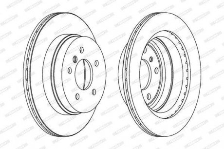 Гальмівний диск Ferodo DDF1697C (фото 1)