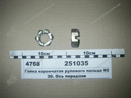 Гайка М24 коронч. пальца рулевого МАЗ, КРАЗ Прогресс 251035 (фото 1)